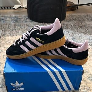adidas Spezial Suede Sneakers - Black & Pink with Gum Sole